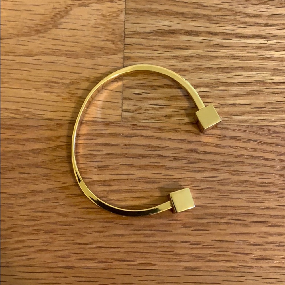 Gold bangle bracelet. From j crew.